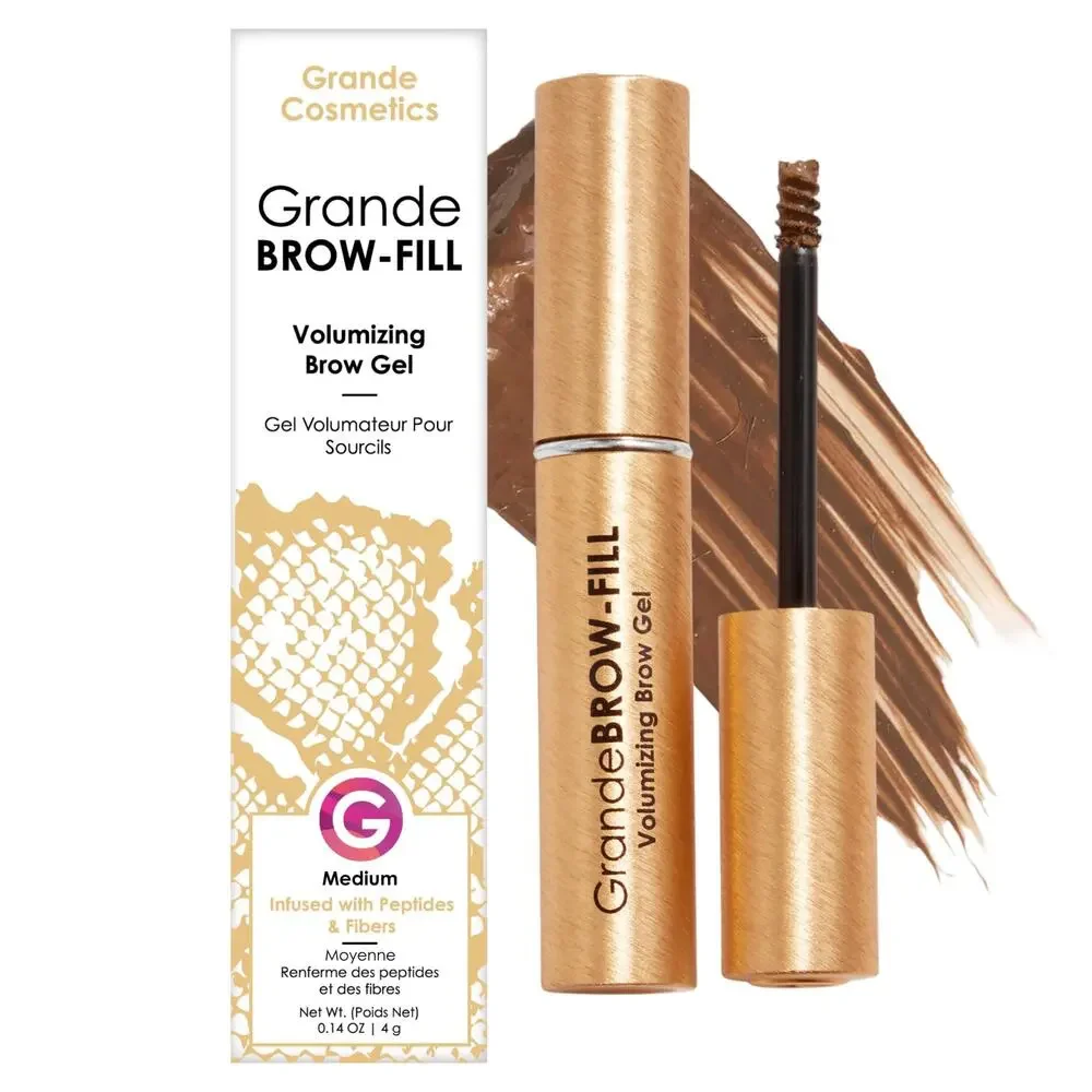 New Grande Cosmetics GrandeBROW-FILL Volumizing Brow Gel, Medium